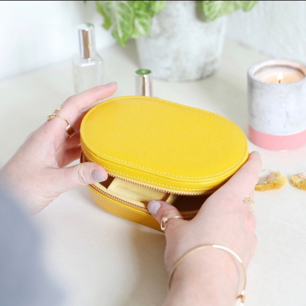 TRAVEL JEWELRY BOX - Sunshine Yellow